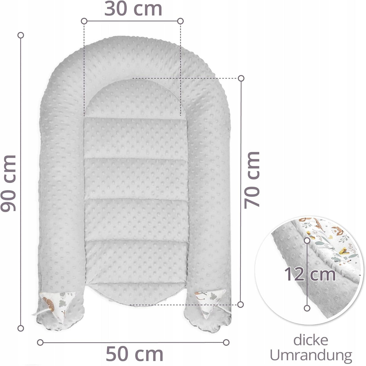 TOTSY BABY babafészek 90 x 50