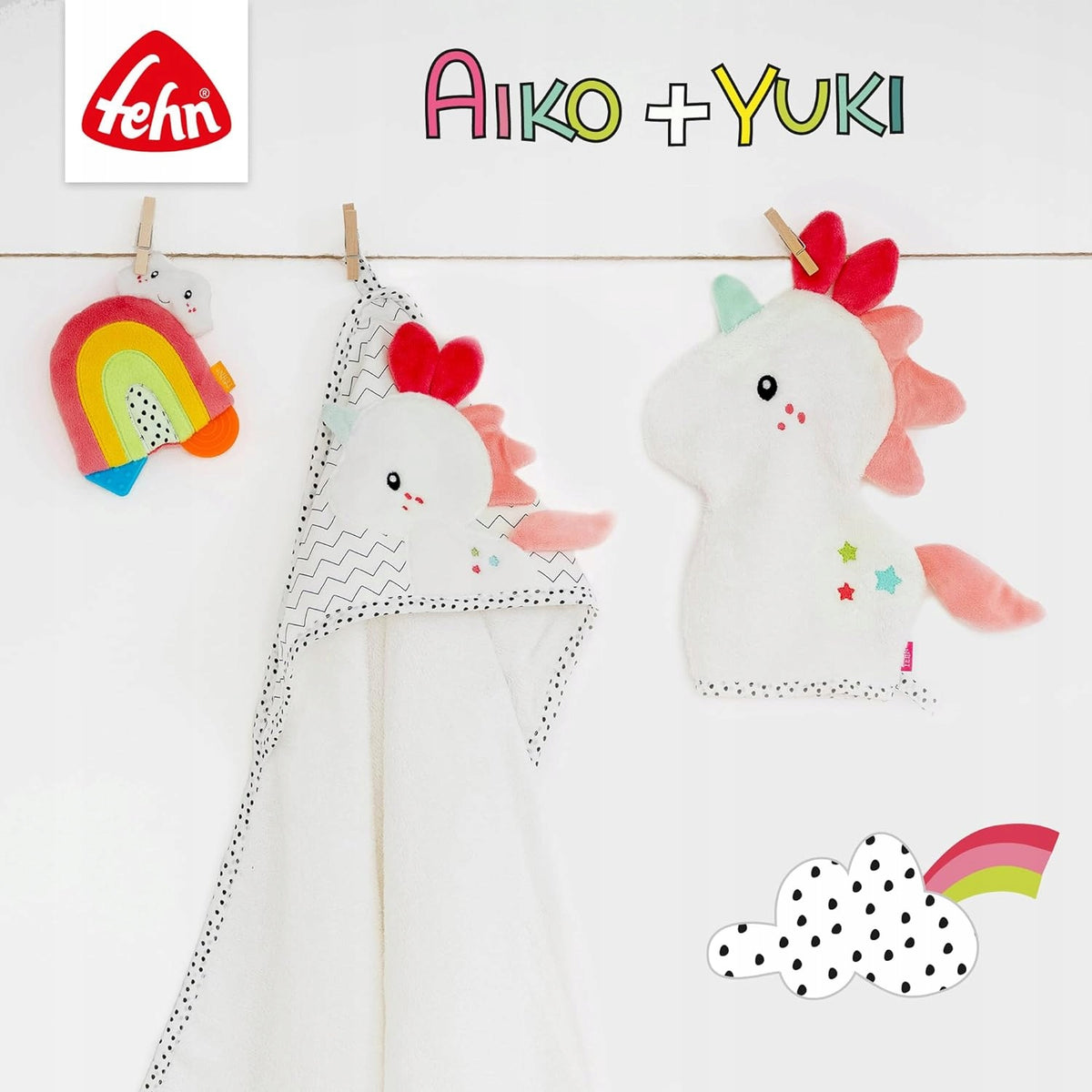 FEHN copertina peluche AIKO&YUKI 30 cm