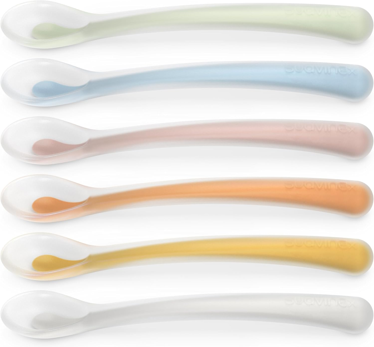 SUAVINEX Selection cuchara flexible de silicona 16 cm 4 m+ rosa