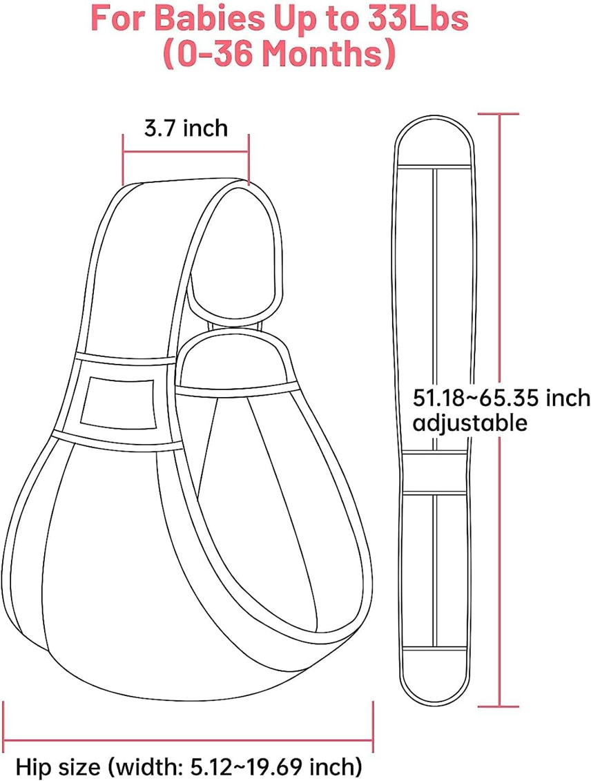 MUMGAROO porte-bébé CEINTURE écharpe jusqu'à 15kg