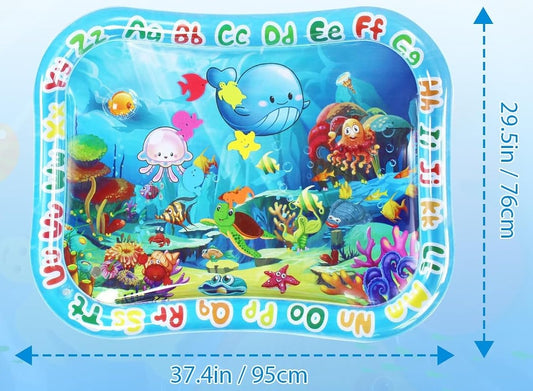 GARNHLOB 75 x 95 cm-es tengeri élőlényes vízszőnyeg hason fekve játszáshoz – termékfotó 2