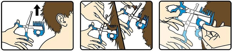CALMING CLIPPER haarschaar + 9 geleidekammen en schort