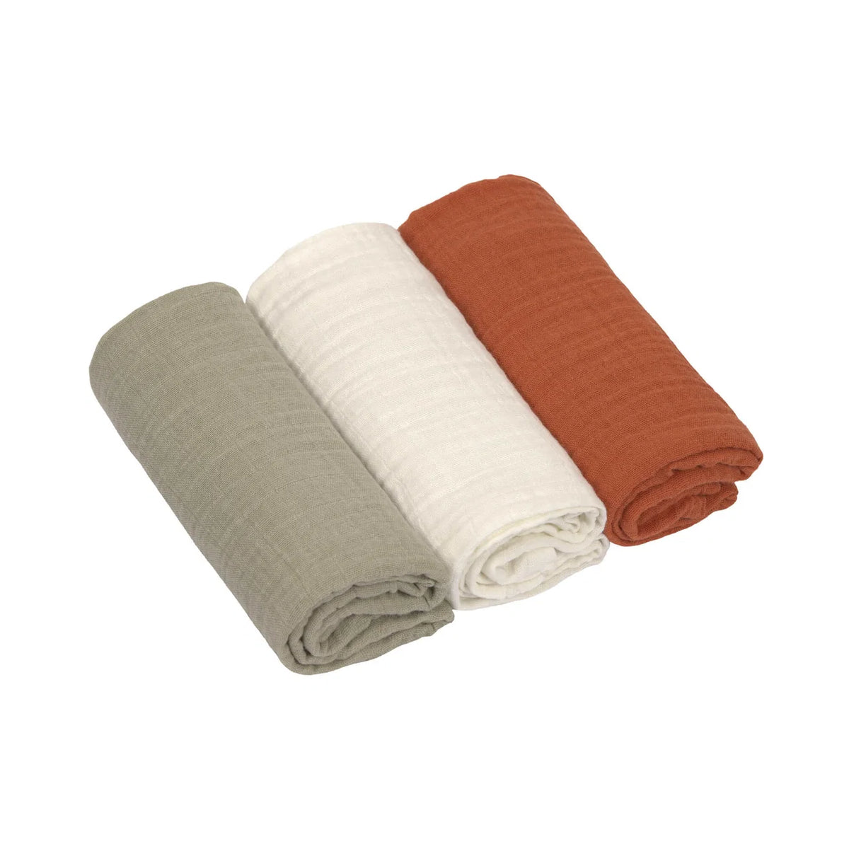 LASSIG scutece muselină 60x60cm x3 BUMBAC ORGANIC