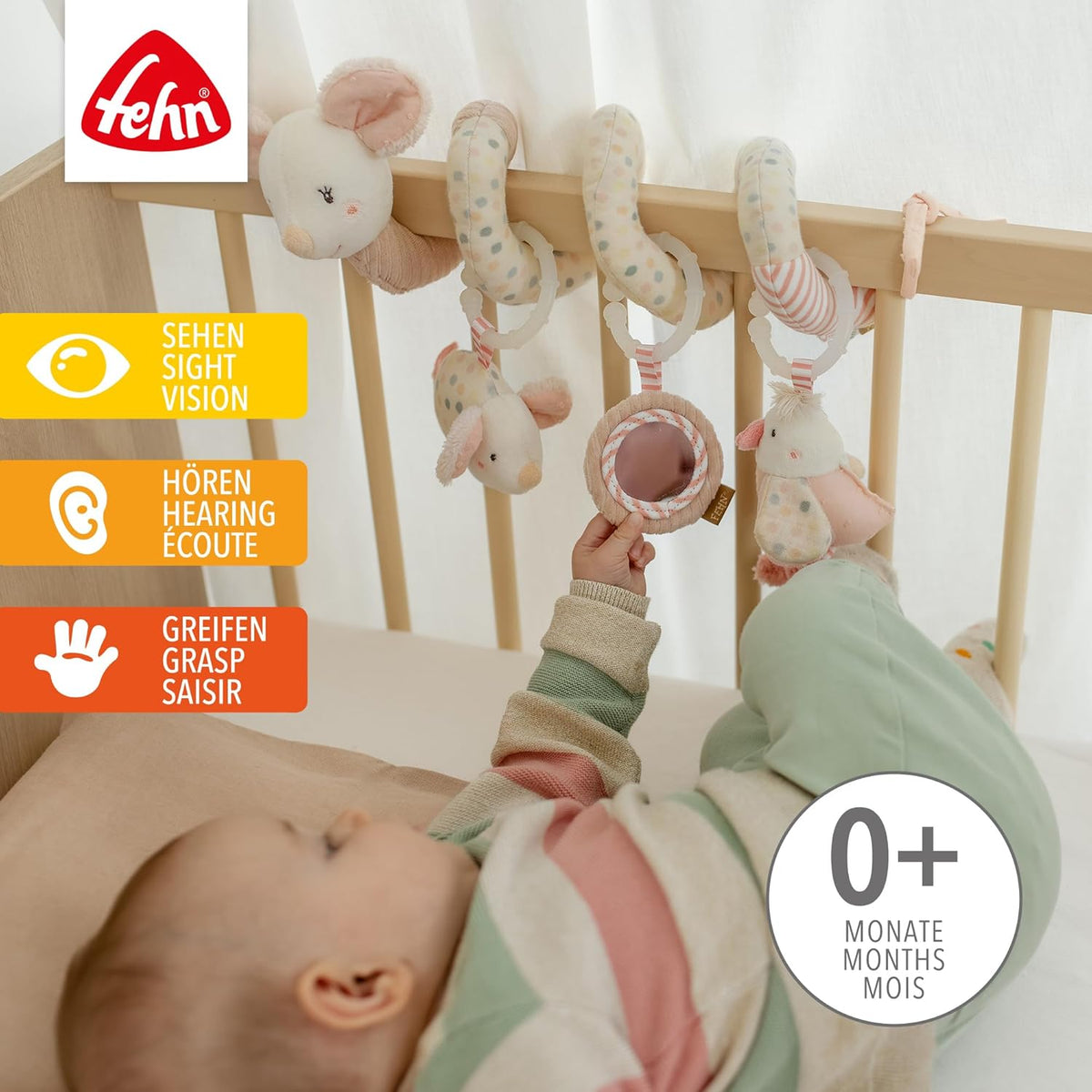 FEHN Mouse stroller, crib, car seat spiral