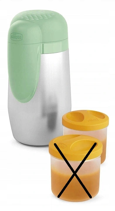 CHICCO rozsdamentes termosz + 2 tartály 5h