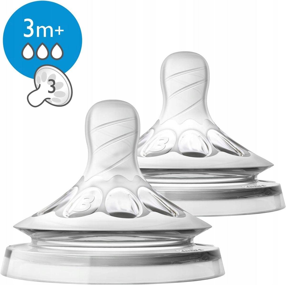 PHILIPS AVENT Natural tétines 3m+ x2