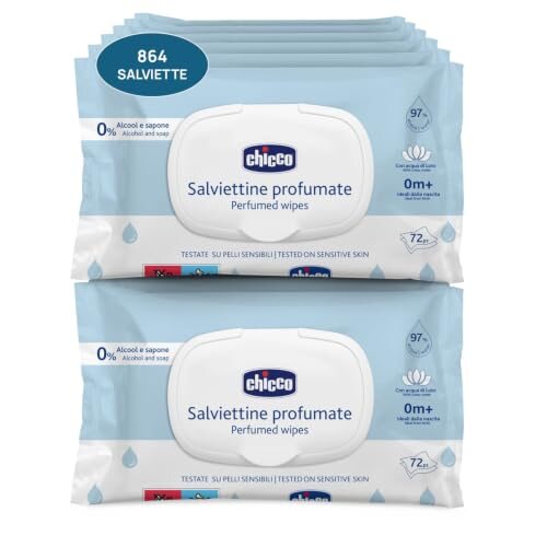 Chicco viacúčelové obrúsky pre bábätká 864 ks.