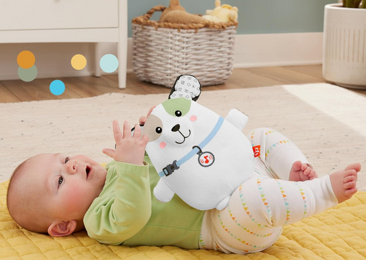 FISHER-PRICE Snuga Puppy plyšová hračka s melodiemi a vibracemi ŠTĚNĚ 18 cm