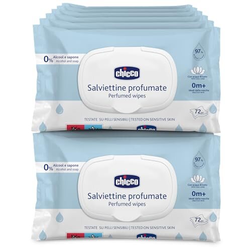 Chicco többfunkciós babatörlőkendő, 864 db