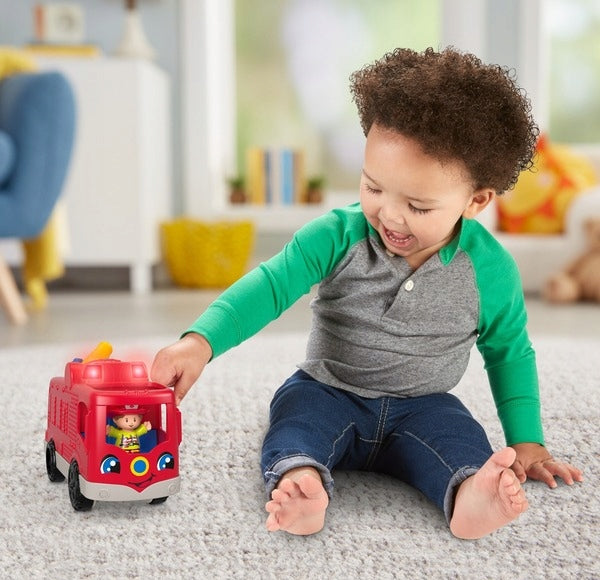 FISHER-PRICE GXR77 mașină de pompieri + 1 figurină LIMBA GERMANĂ