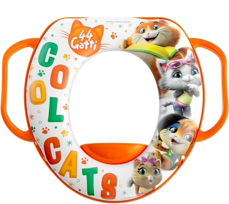LULABI 44 Gatti morbido riduttore WC con maniglie 12 m+