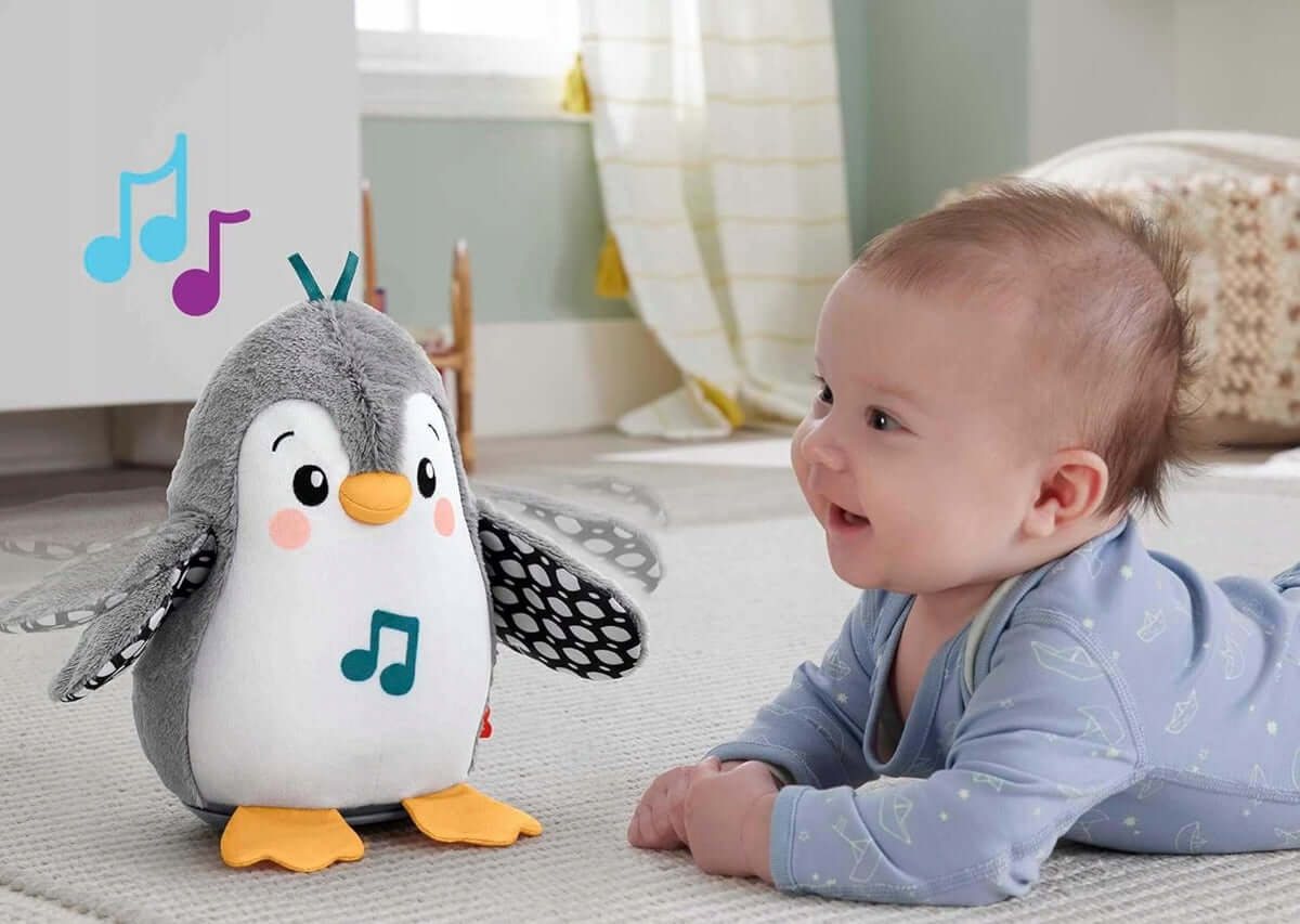 FISHER-PRICE HNC10 kiwający się pingwin bez melodii 21 cm – zdjęcie 4
