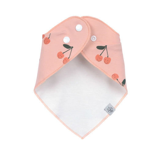 Lässig Happy Fruits Cherry bandana előke patentokkal