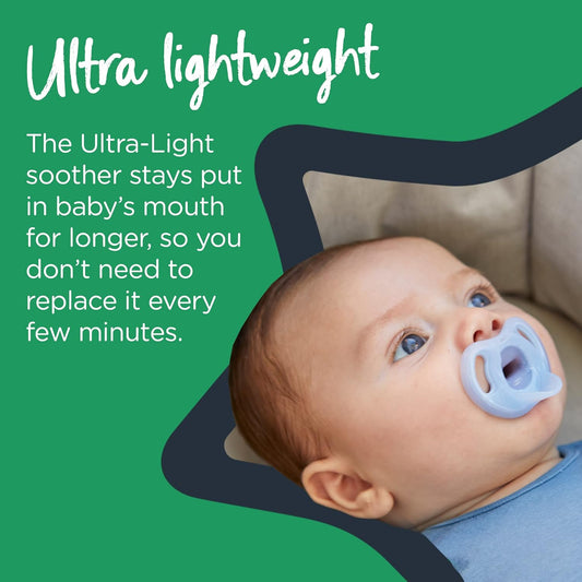 TOMMEE TIPPEE Ultra Light uklidňující dudlík x2 0-6 měsíců