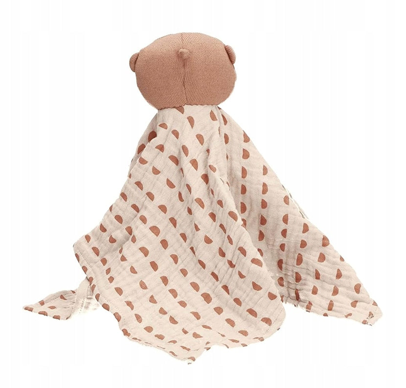 STERNTALER comforter deken om mee te knuffelen OTTER 35 x 35 cm
