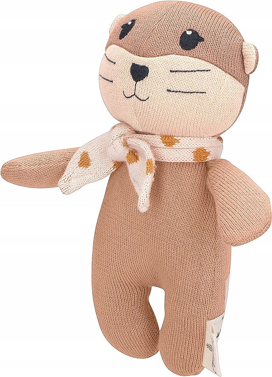 STERNTALER Otti vidra, bio pamutból készült ölelgetős plüssjáték, 18 cm „N