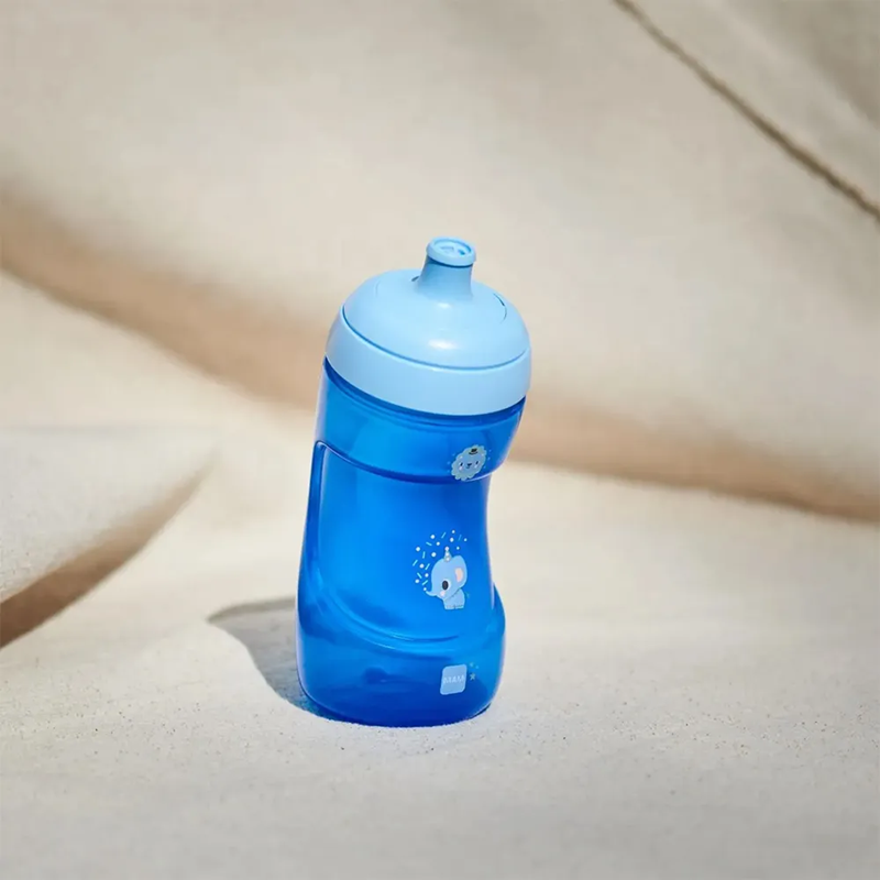 MAM Sports Cup csőrös itatópohár, szivárgásmentes kulacs 330 ml 12 hónap+