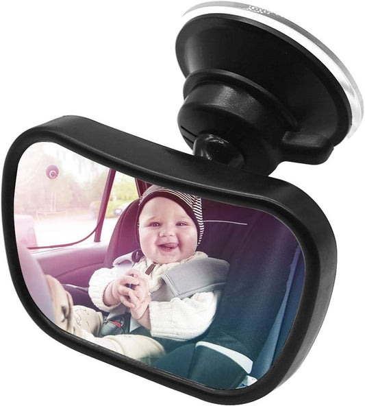 Espejo retrovisor 2en1 para coche para bebé, 5,5 x 8,8 cm, para observar al bebé