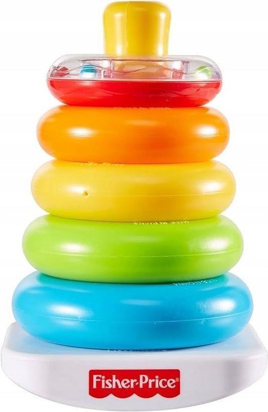 FISHER-PRICE Rock-a-Stack pyramide avec hochet 5 anneaux 20 cm