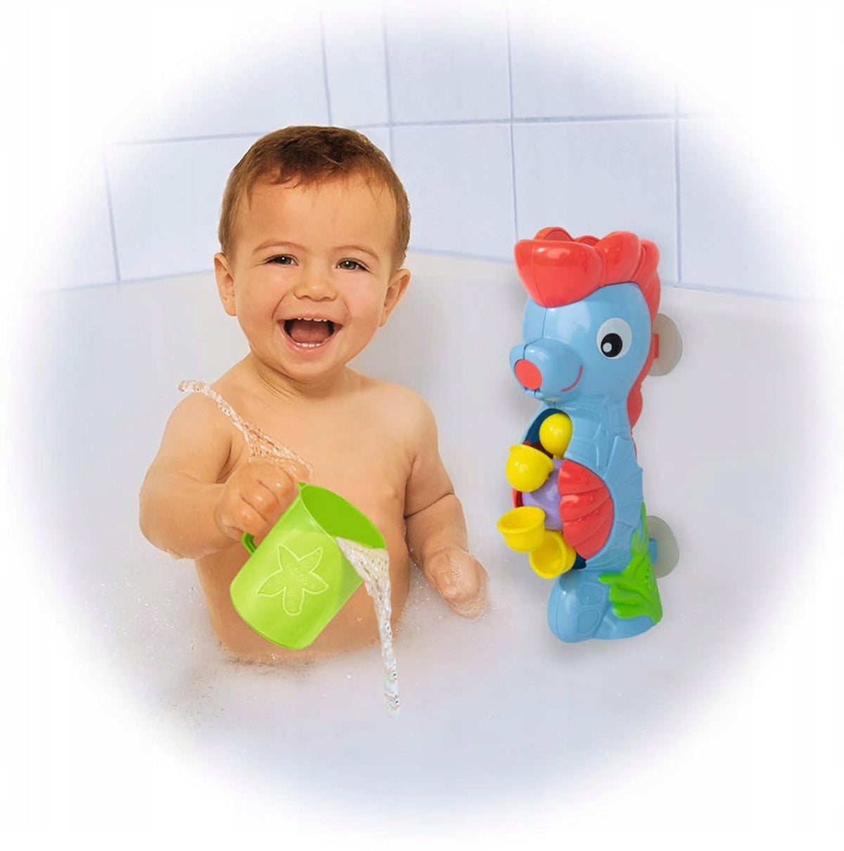 SIMBA ABC cavalluccio marino con ruota ad acqua e ventose + tazza 26 cm