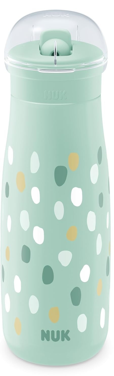 NUK Mini-Me Flip szívószálas és összecsukható szájrészű palack 450 ml, 12 hónapos kortól – termékfotó 2