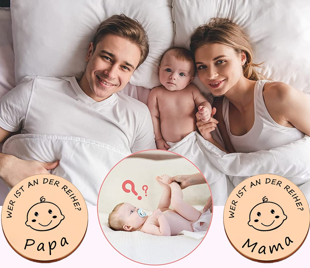 KIYOYI acél döntéshozó érme MAMA vagy PAPA 3 cm