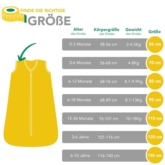 SAC DE DORMIT SCHLUMMERSACK 1TOG 150 6-10 ANI