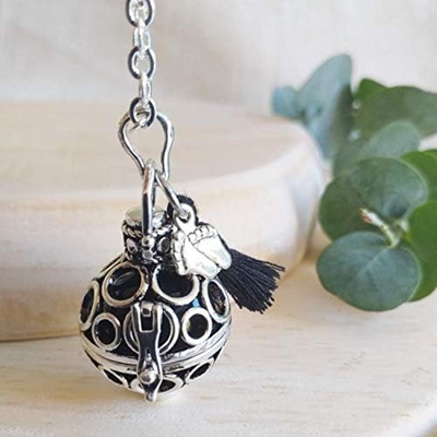 BOLA di GRAVIDANZA collana d'argento con campanellino per mamma in gravidanza