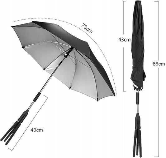 RIOGOO parasol de protection pour poussette diamètre 73cm UV 50+ imperméable
