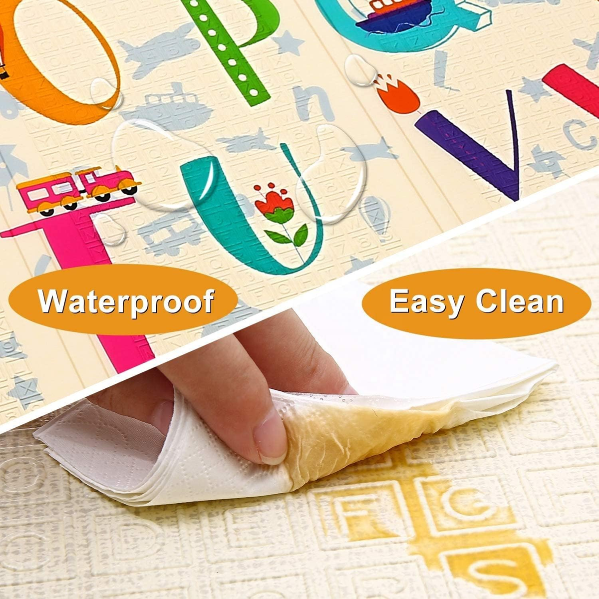 GUTSBOX tapis de jeu en mousse DOUBLE FACE 180x120x0,5
