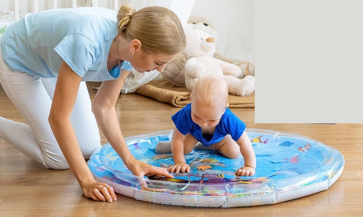 NOUBABY XXL vízi játszószőnyeg hason fekvéshez 100 cm OCEAN