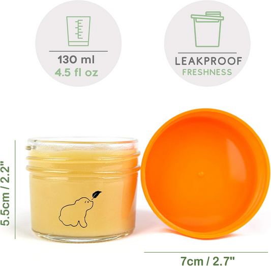 BUDDING BEAR bocaux en verre 120 ml x 12
