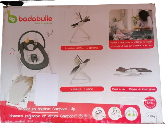 BADABULLE Compact Up hamaca ajustable para bebés
