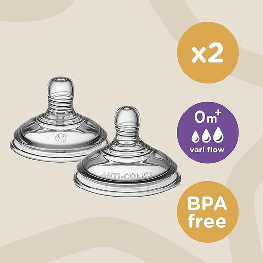 TOMMEE TIPPEE succhietti 0m+ x2 VariFlow Closer to Nature