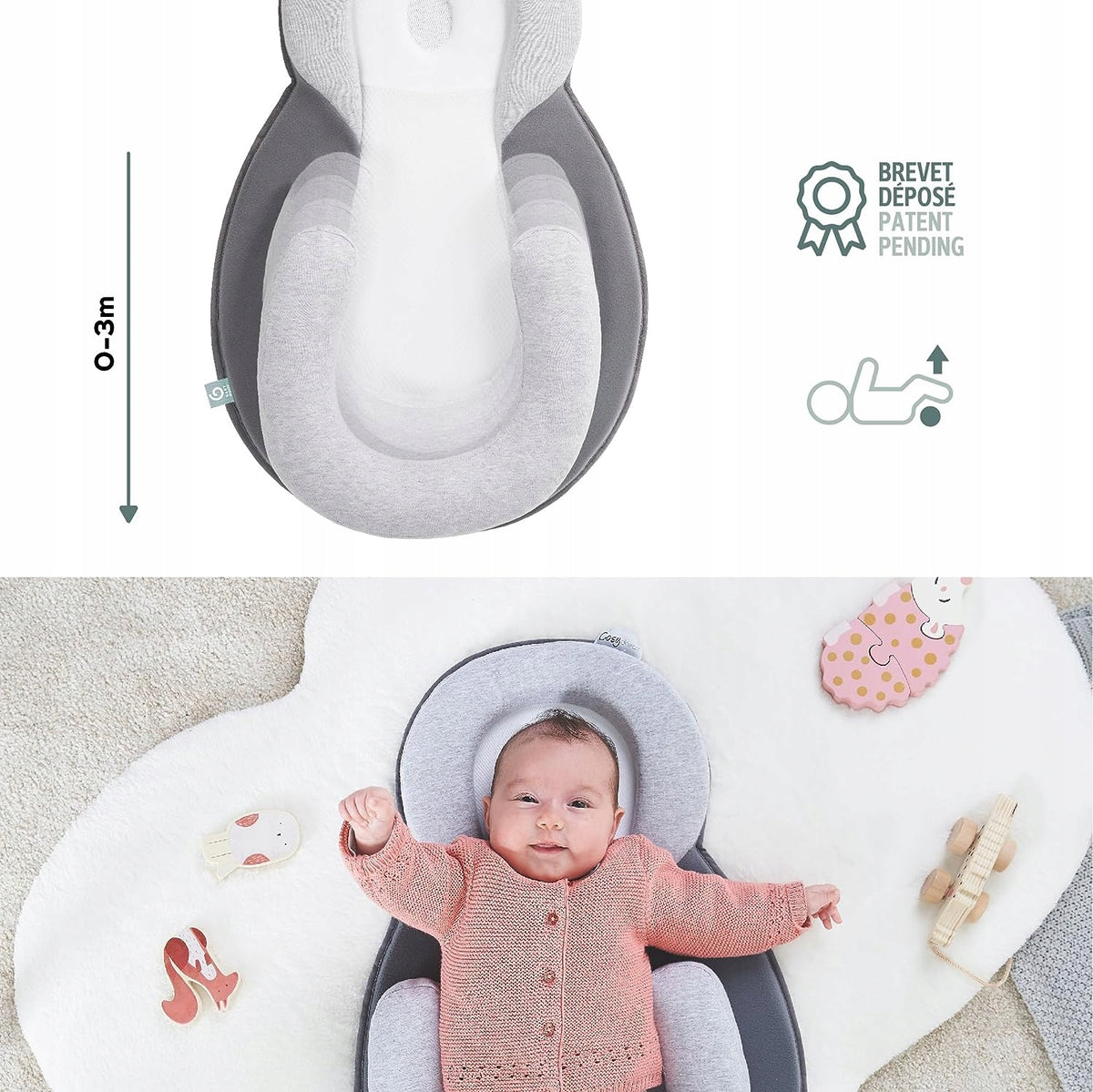 BABYMOOV Cosydream poduszka, stabilizator dla niemowląt