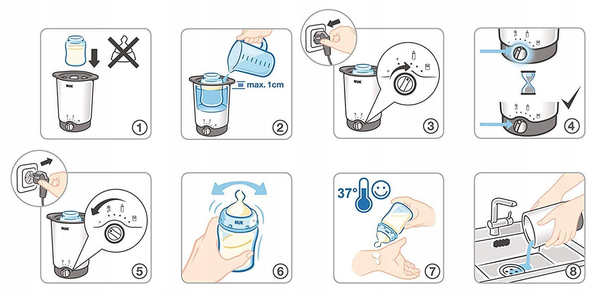 NUK Thermo 3 az 1-ben cumisüveg- és bébiétel-melegítő
