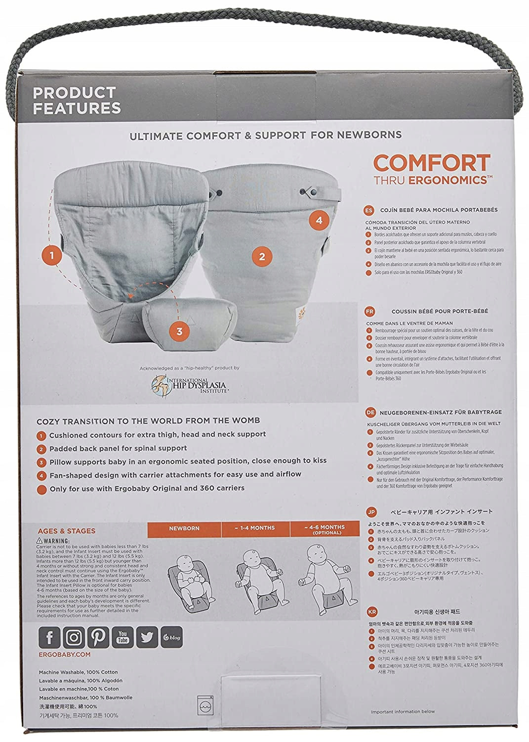 ERGOBABY insert pour porte-bébé Easy Snug