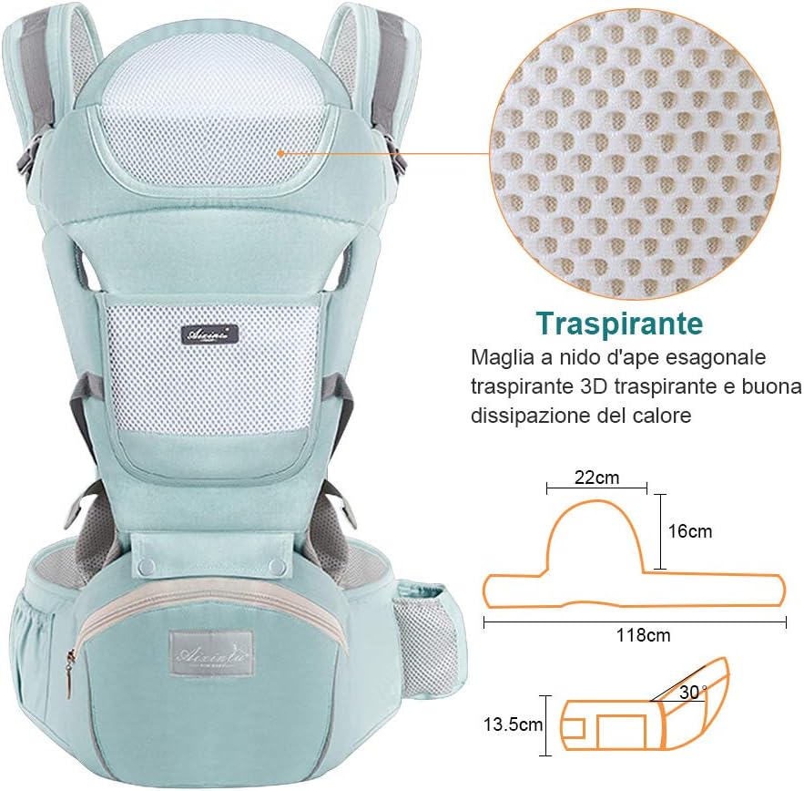 ERGONOMICKÉ NOSÍTKO s bederním pásem 11v1