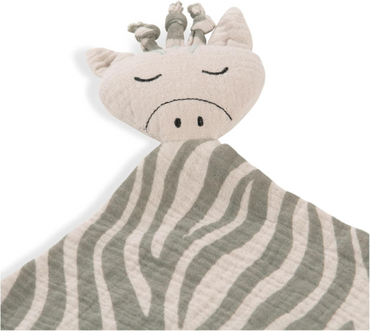 HAUCK Cuddle N Play mousseline comforter knuffel 25 x 25 cm ZEBRA SAGE
