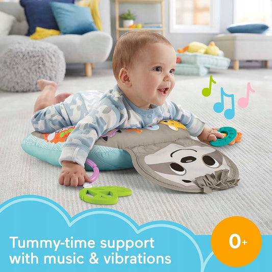 FISHER-PRICE podložka na hranie na brušku LEŇOCH vibrácie + hudba