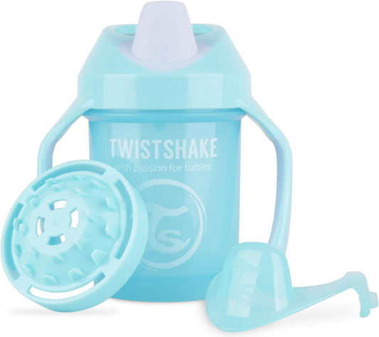 TWISTSHAKE Mini Cup itatópohár szájrésszel és keverőbetéttel, 230 ml, 4 hónapos kortól