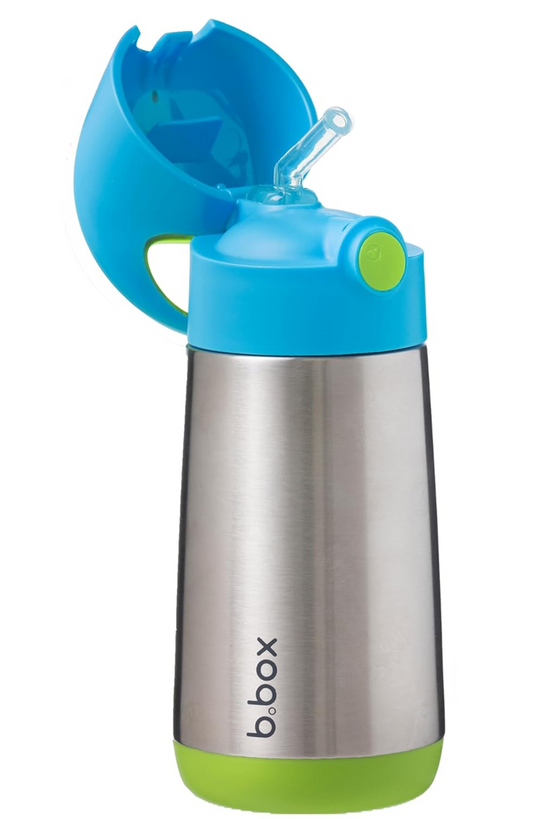 B.BOX stalen thermosfles met glas 350 ml