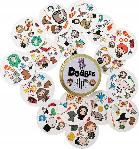 ZYGOMATIC Dobble 55 cartes + boîte en métal HARRY POTTER