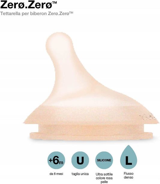 SUAVINEX Zero Zero cumlík na fľašu x2 6m+