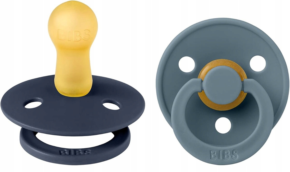 BIBS COLOUR nyugtató cumik 2db-os csomag, kaucsuk, 6 hónapos kortól