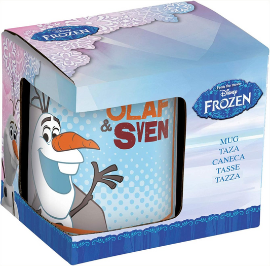 STOR Jégvarázs Olaf és Sven porcelánbögre, 200 ml, 8 éves kortól