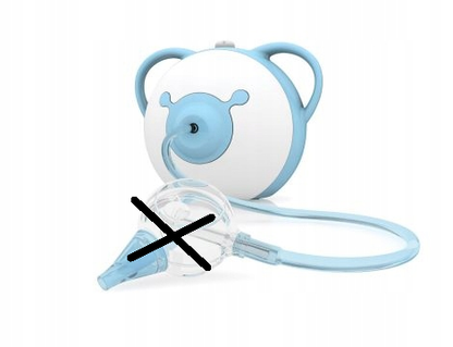 NOSIBOO PROelectric nasal aspiratorcolour white and bluePost-auction condition, almost ideal, damaged