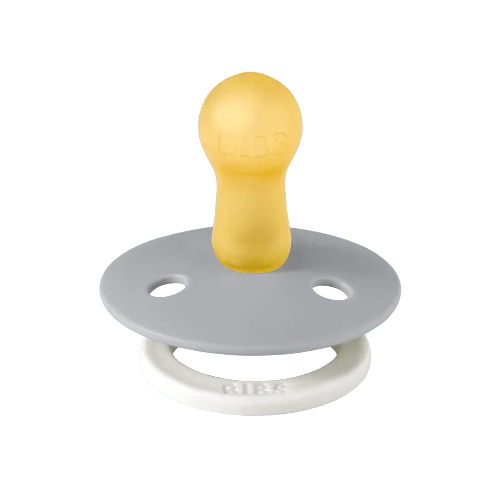 BIBS Colour Glow Natural Rubber Pacifier, Glow-in-the-Dark, 0-6m