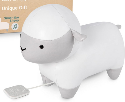 LITTLE BIG FRIENDS ovečka Simon, plyšová hračka s hracím strojčekom „Tanec cukrovej víly“