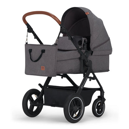 KINDERKRAFT B-TOUR 3w1 wózek wielofunkcyjny do 22kg + fotelik MINK PRO – LIGHT GREY – zdjęcie 2